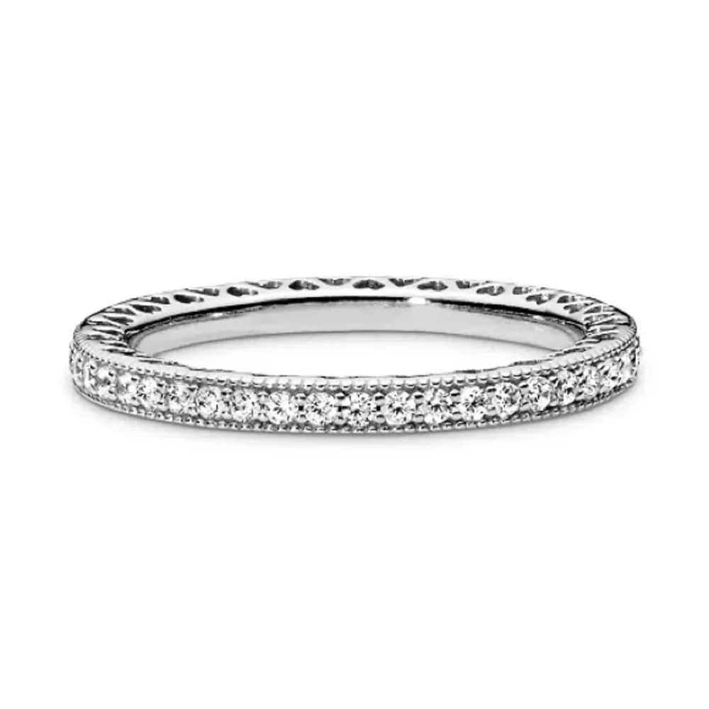 Hearts Of Pandora Ring With Cubic Zirconia / Sterling Silver - Picture 2 of 11